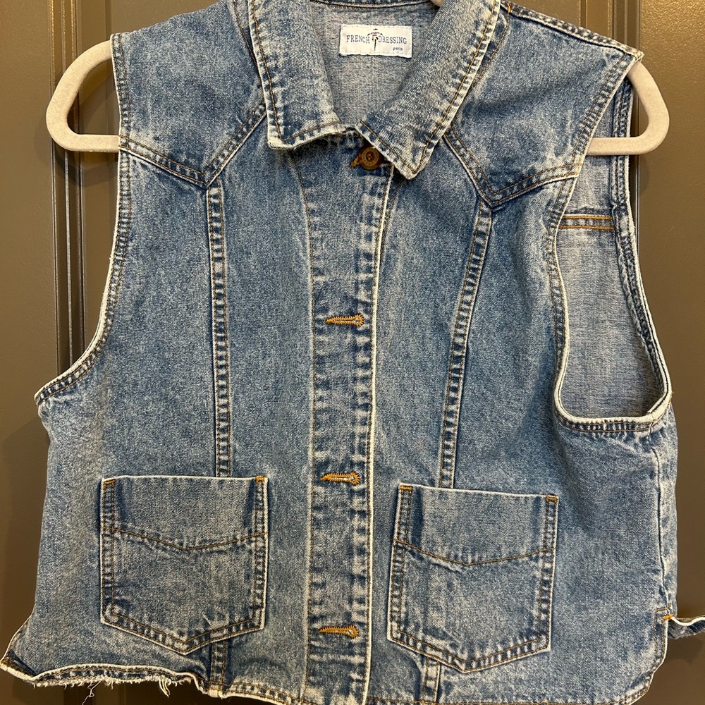Vintage Denim Sleeveless Vest